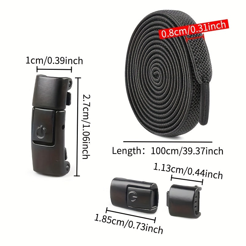 Unisex Elastic No-Tie Shoelaces 100cm Polyester Rainbow Comfortable