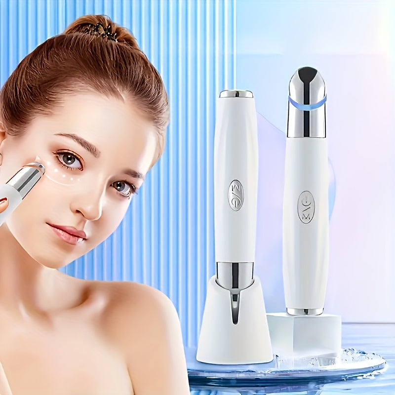 Portable Electric Heated Eye Massager with USB Rechargeable Lithium Battery for Face and Eye Relaxation