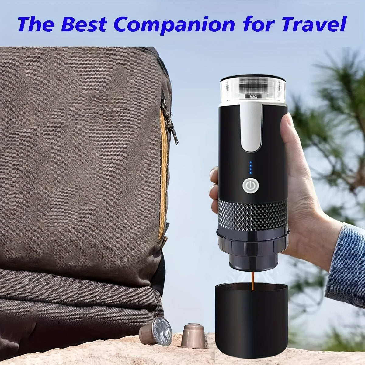 Portable Electric Coffee Maker Usb Rechargeable Espresso Machine For Camping Office