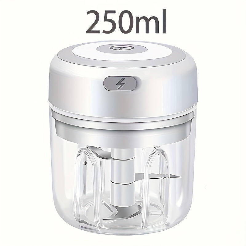 Mini Food Chopper Electric Portable Vegetable Dicer 250ml Wireless One-Touch