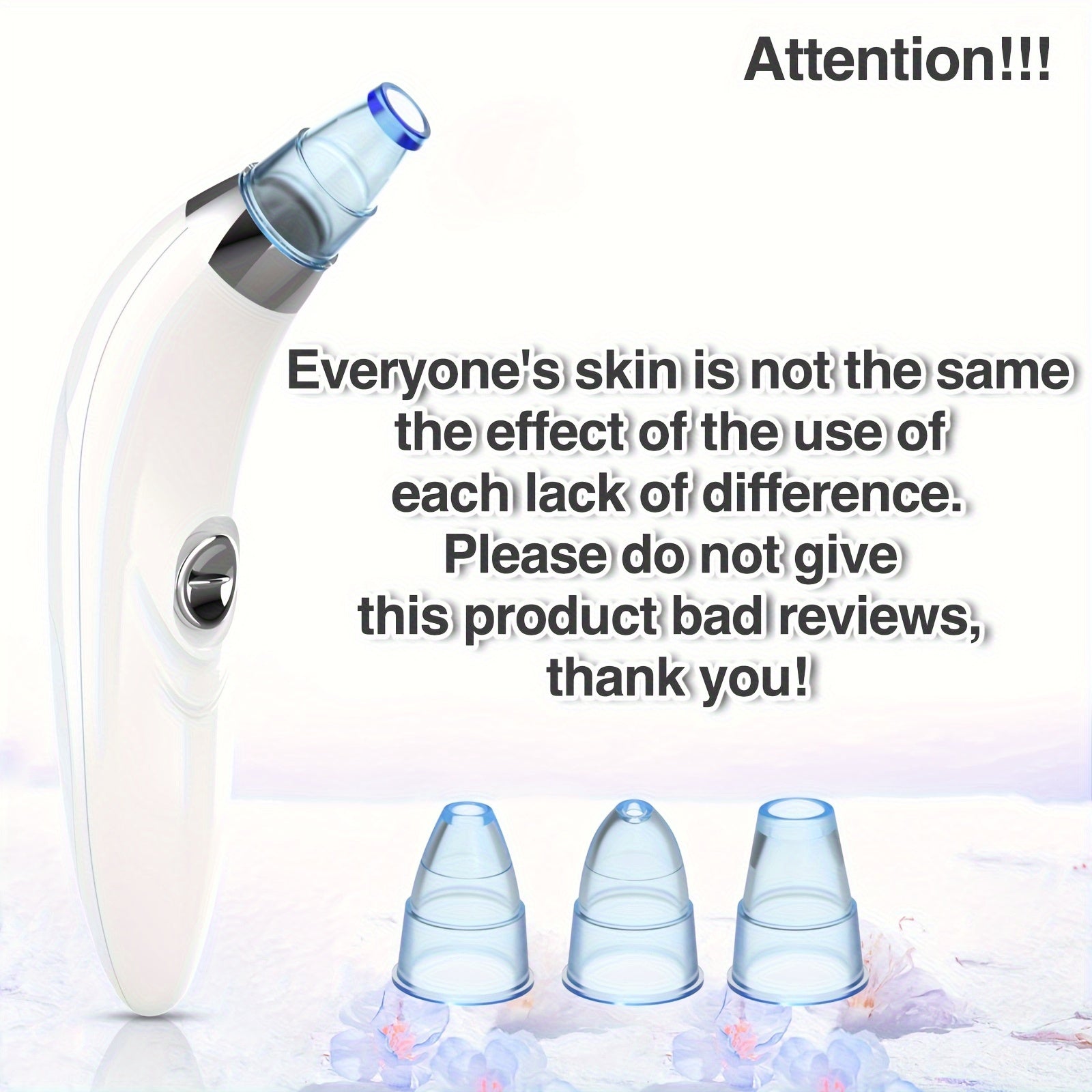 Herramienta para eliminar puntos negros con 4 sondas intercambiables, alimentada por batería, limpia poros para mujeres y hombres