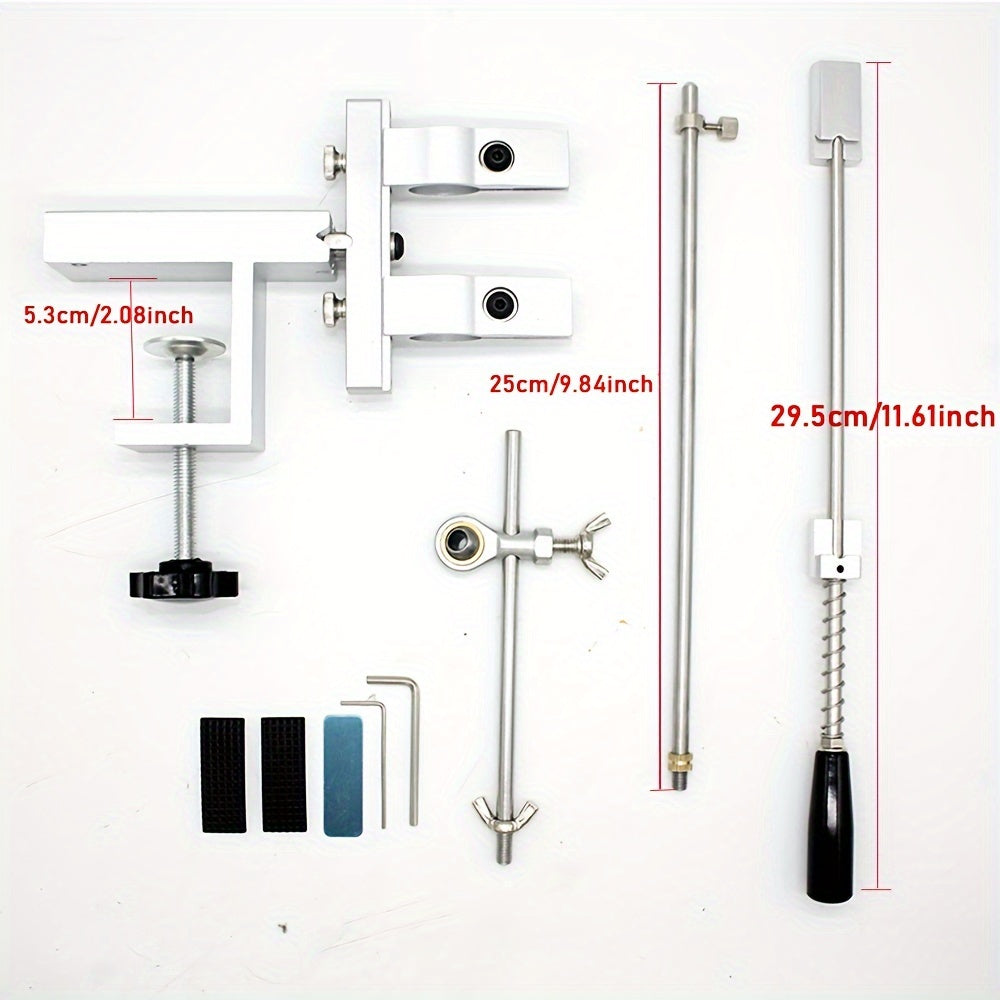 Aluminum Alloy Knife Sharpener Set with 360° Flip Design and Sharpening Stone for Kitchen and Restaurant