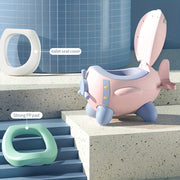 Cartoon Airplane Potty Training Seat for Babies and Toddlers with Stability and Comfort