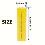 18650 Lithium Batareya 2600mAh 5C chiqarish Qayta tiklanadigan quvvat elementi
