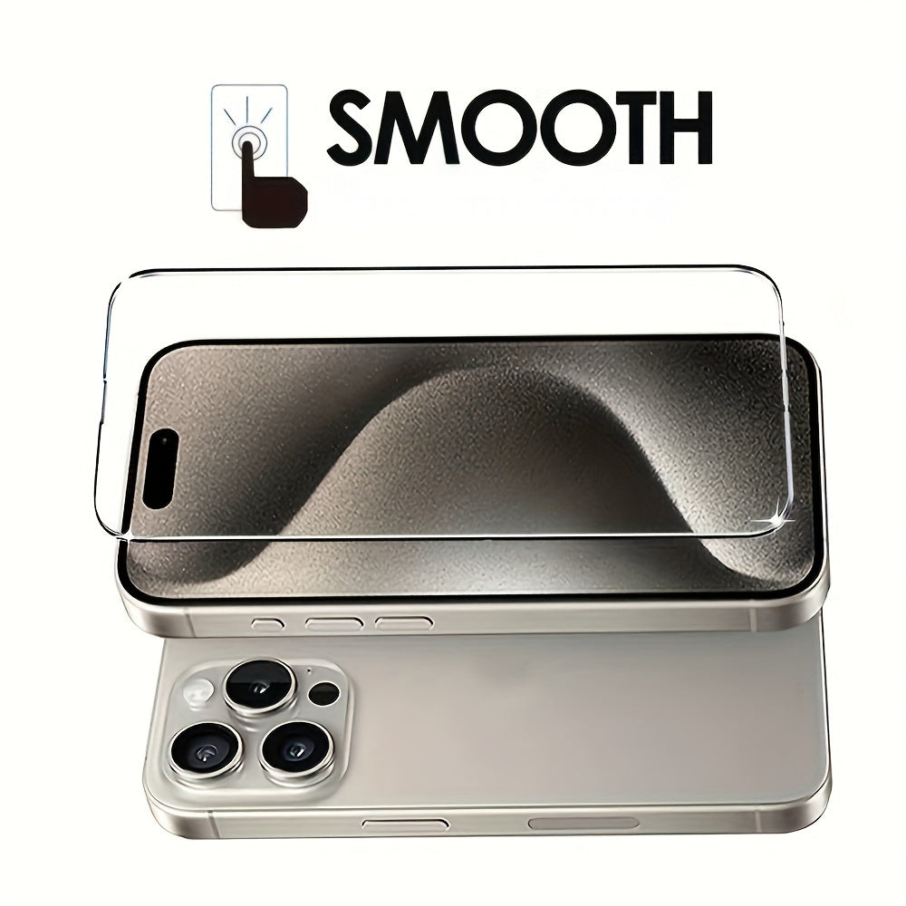 4 Pack Tempered Glass Screen Protectors for iPhone 11-15 Pro Max and Plus