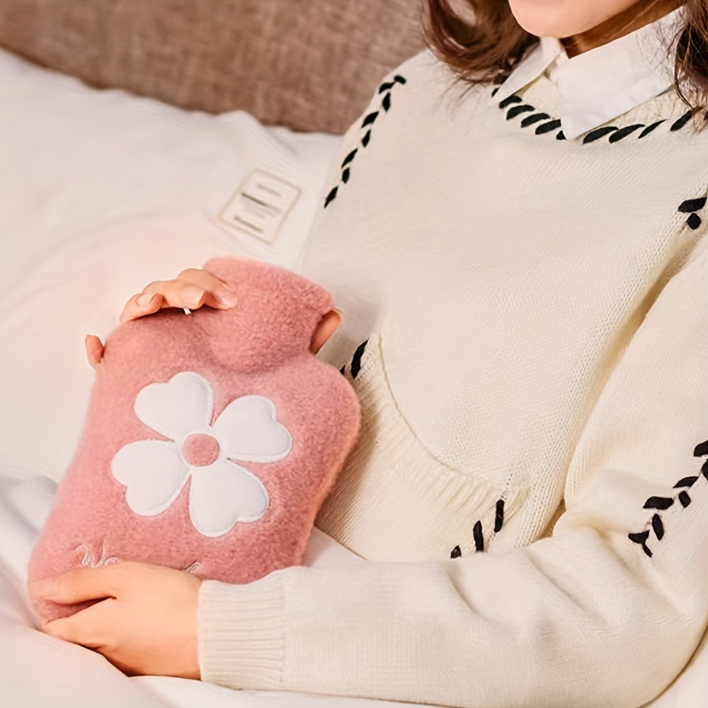 Large Capacity Hot Water Bag 1000ml with Detachable Cover for Cold Hands and Feet