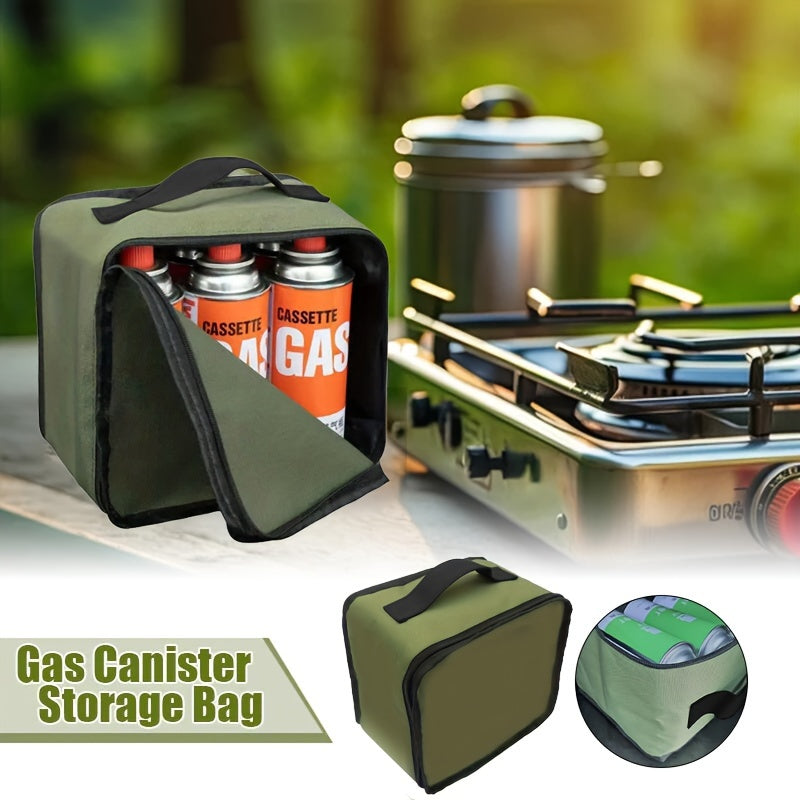 Rugged Storage Bag for Gas Canisters and Firewood, Portable Camping Organizer