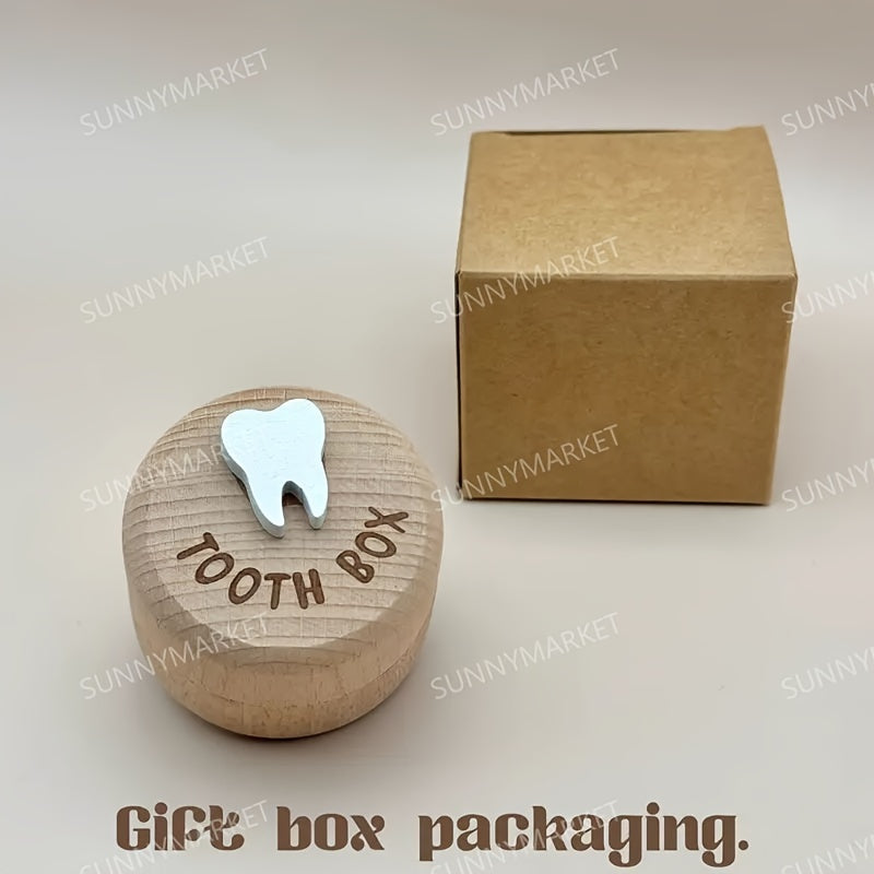 Wooden Baby Keepsake Box for Tooth and Hair Storage Baby Shower Gift Memory Box