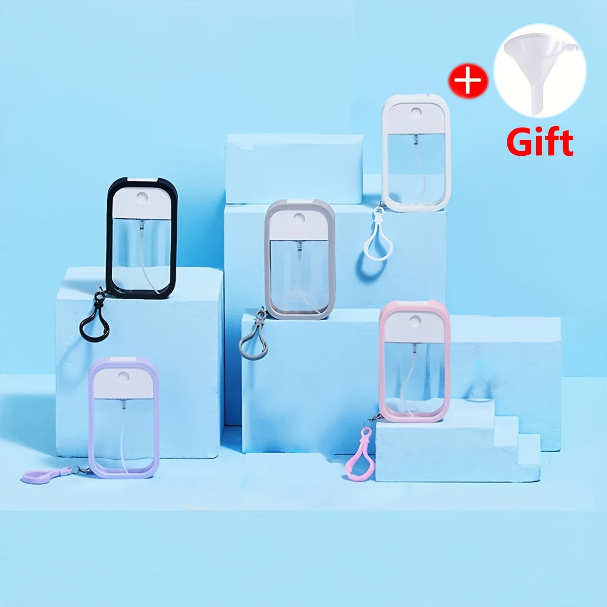 Alkogol qo'l dezinfektsiyasi uchun portativ yuqori bosimli purkagich, 50ml sig'imga ega, sayohat uchun mukammal, Rojdestvo yoki Halloween sovg'alari uchun ideal.