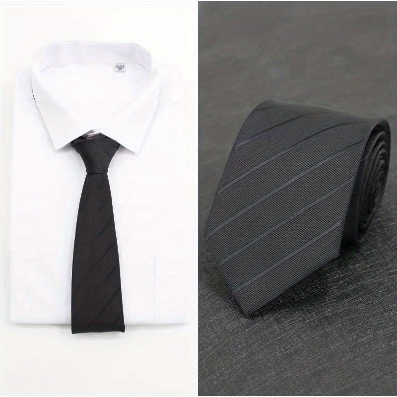 Men's Wedding Tie Striped Design Gift for Groom Business Professional