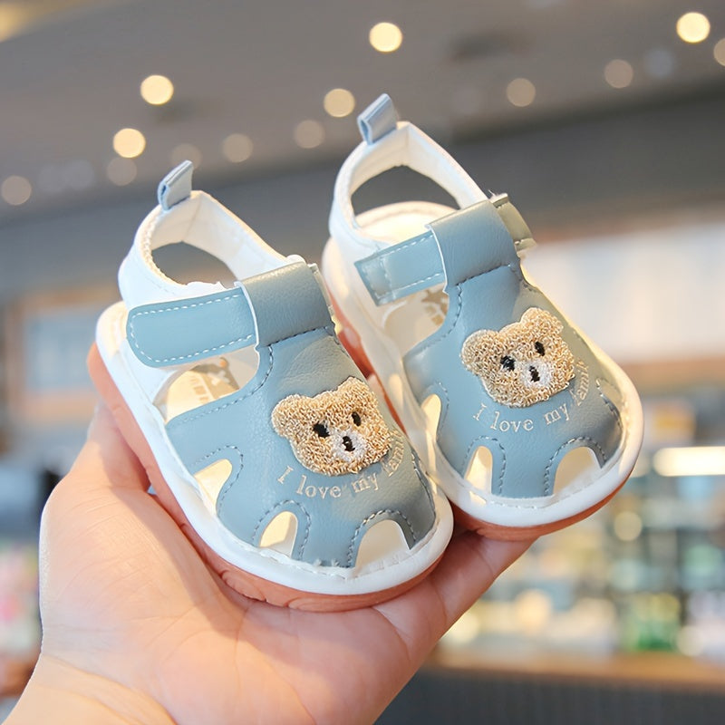 Children's Toddler Girls Boys Sound Effects Cartoon Bear Breathable Non-slip Sneakers
