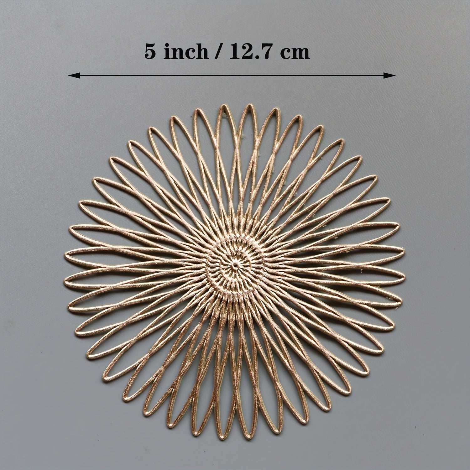 6 ta PVC 5 dyuymli bo'sh ko'za to'plami, ish stoli himoyasi uchun, sirpanmaydigan, issiqqa chidamli, uy bezaklari.