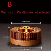 Metal Tea Warmer Set with Thermal Base for Holidays No Electricity Needed