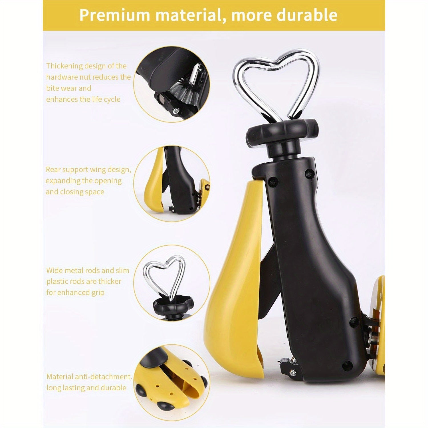 Unisex Plastic and Metal Adjustable Shoe Tree with Shoehorn for Boots