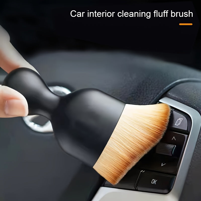 Car Interior Dust Brush Set Soft Bristle Cleaning Tool for Air Conditioner and Console