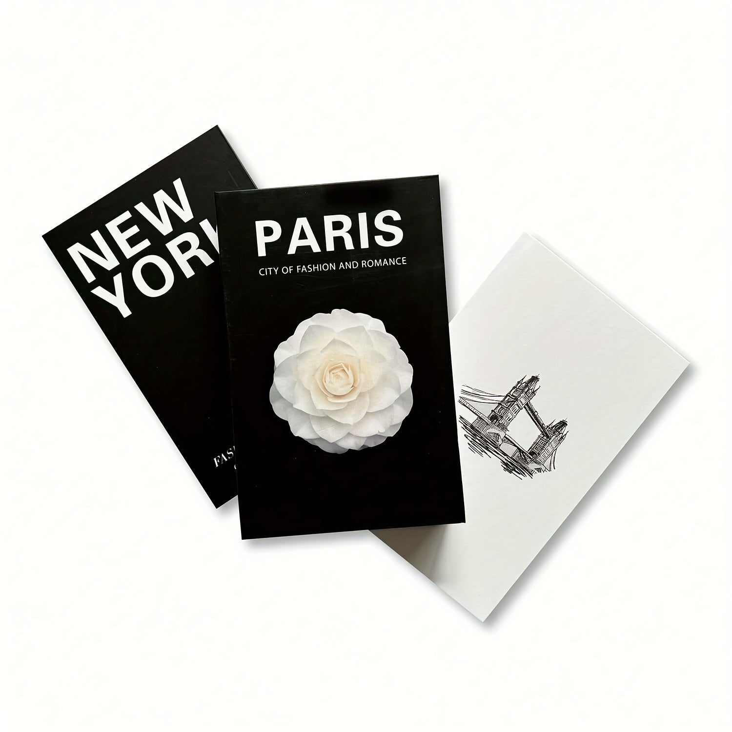 Set of 3 Faux Books for Home Decor, Stylish Bookshelves and Coffee Tables