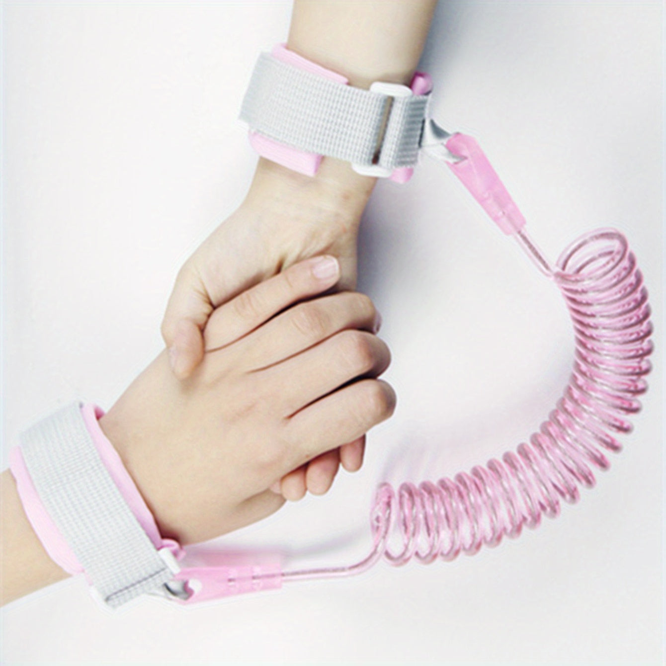 Baby Safety Wrist Link for Toddlers Pink Spring Leash Bracelet Child Safety Accessory