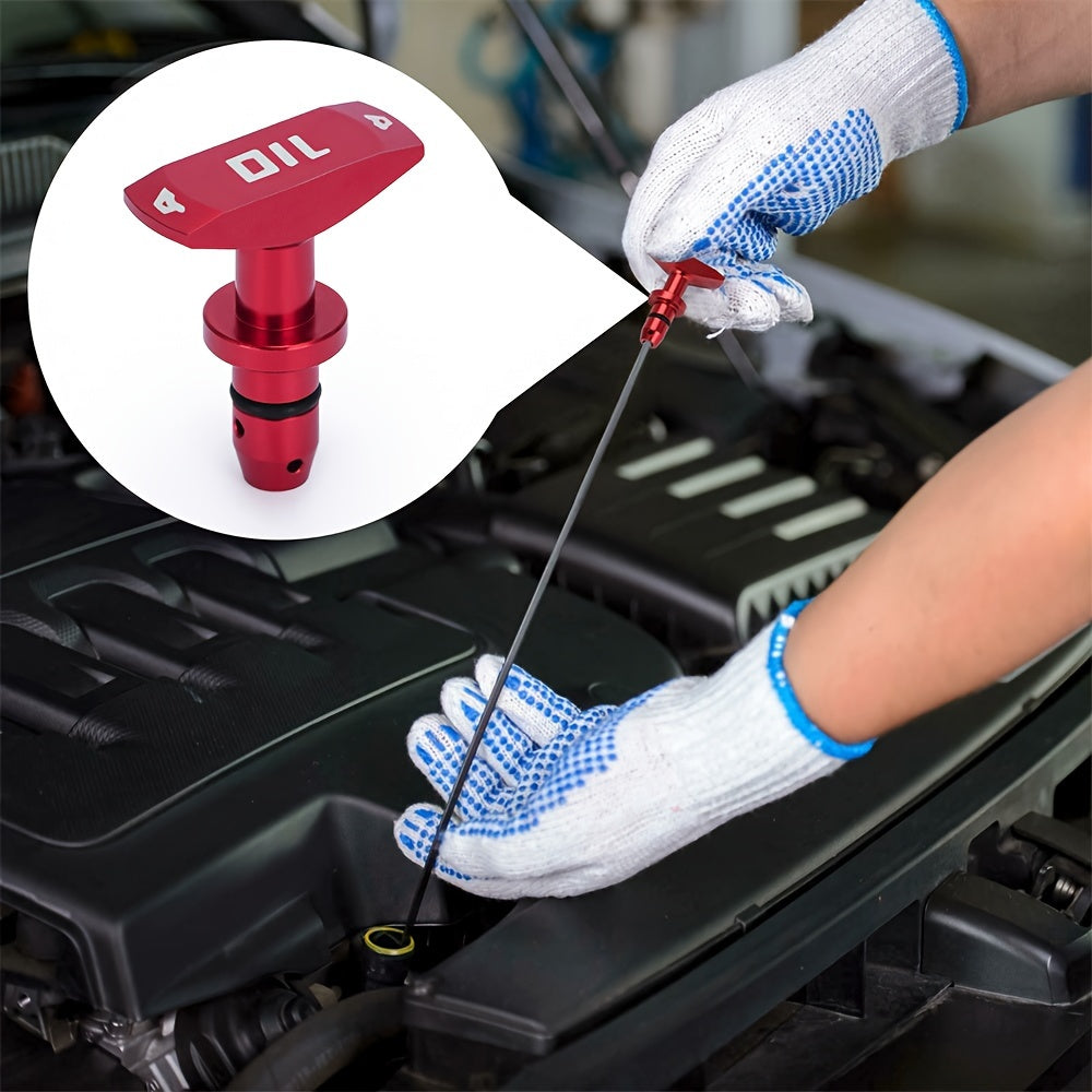 Mango de extracción de varilla de aceite de coche universal de aluminio para coche, pieza de repuesto para motor