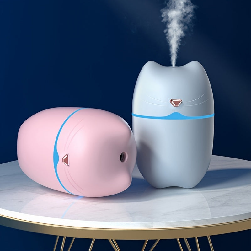 Kichkina rang-barang kechki yorug'lik namlagich 300ML USB shovqinli bo'ron uchun uy ofisi