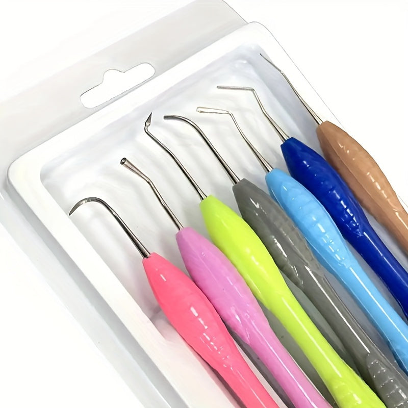 7 Colorful Stainless Steel Dental Restorative Instruments for Strong Grip Filling