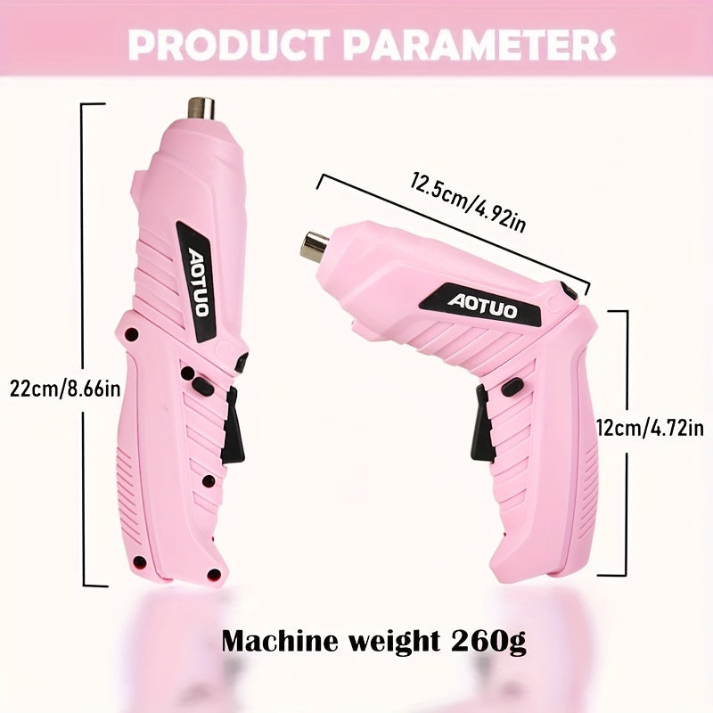 Juego de destornilladores eléctricos inalámbricos de 14 piezas con brocas de taladro de mano plegables y giratorias