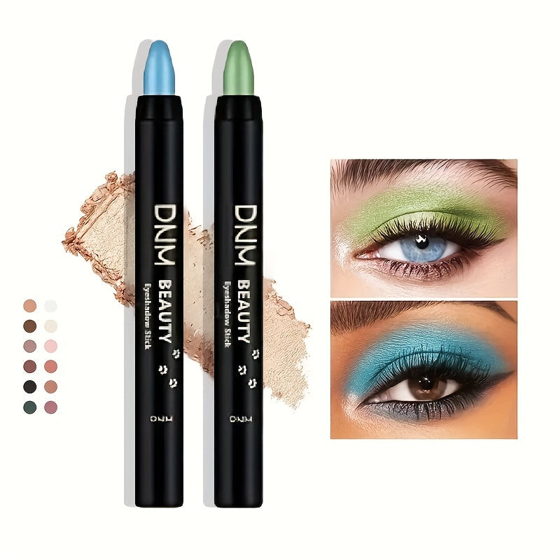 Waterproof Eyeshadow Pencil Set 16 Colors Smudge-Proof Long Lasting