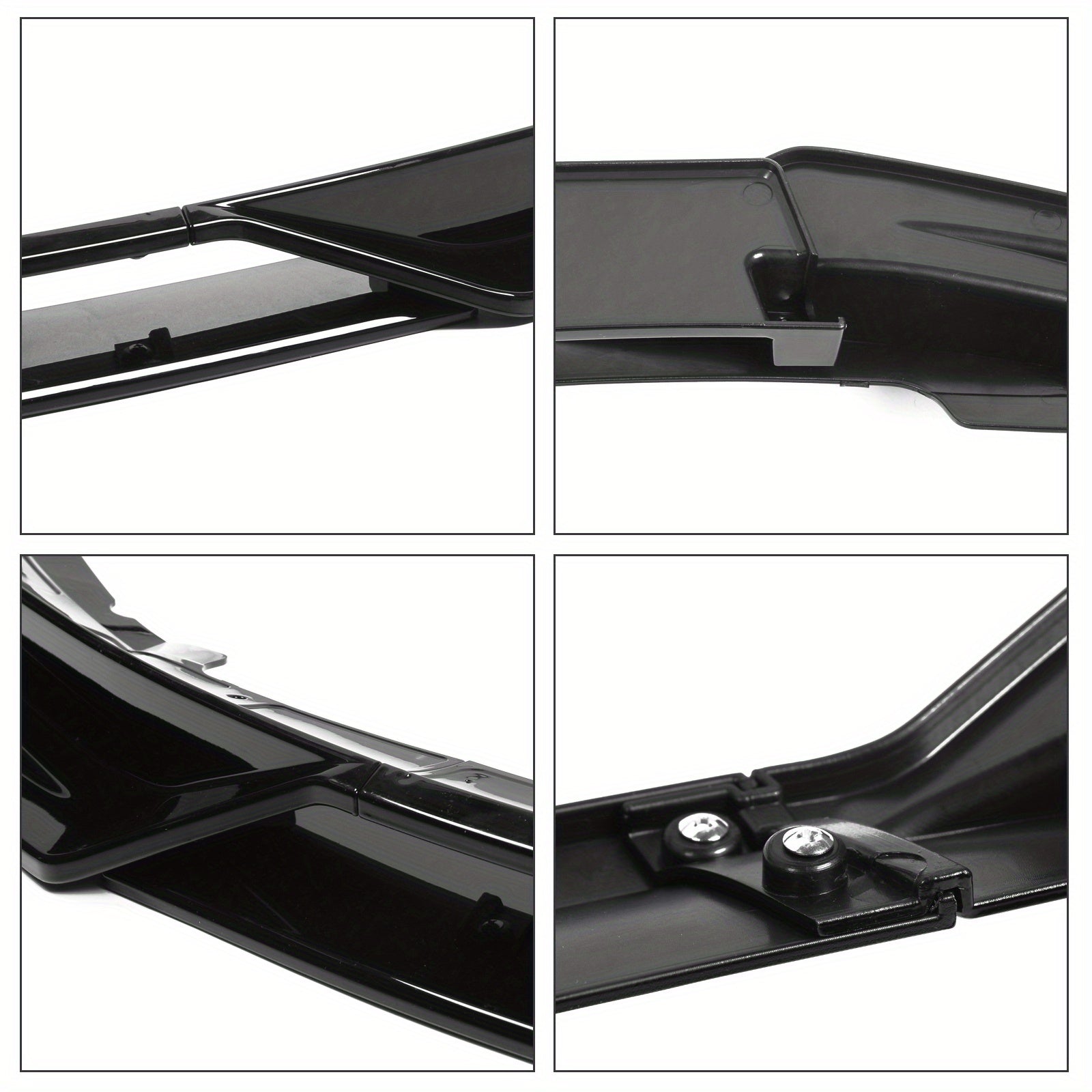 Front Black ABS Plastic Front Bumper Lip Spoiler for Tesla Model 3 2017-2023