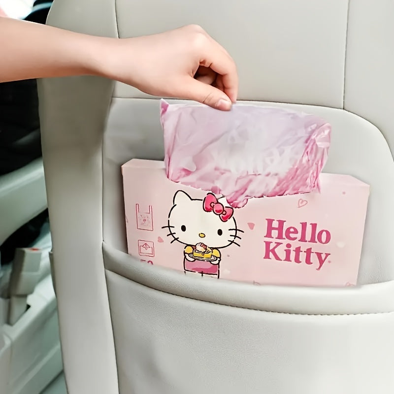 50 Pack Pink Car Trash Bags Mini Plastic Garbage Bags for Travel and Outdoor