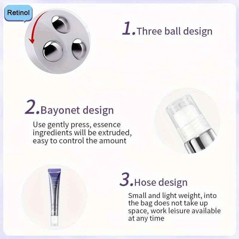 Unisex Eye Cream for Wrinkles Firming and Tightening with Hyaluronic Acid