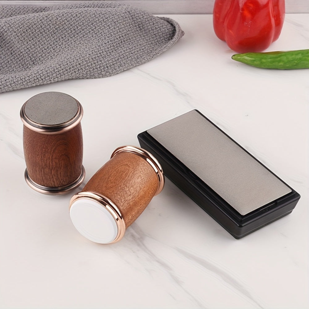 Dreva qo'l bilan ishlatiladigan pichoq o'tkirlagichlar to'plami - qo'lda ishlatiladigan baraban toshli oshxona asbobi, elektr energiyasi talab qilinmaydi