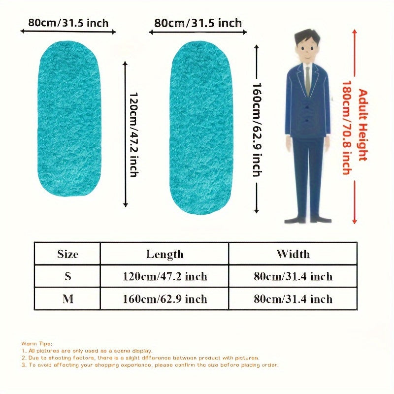 Soft Plush Oval Area Rug for Bedroom and Living Room Machine Washable Stain-Resistant Low Pile Carpet