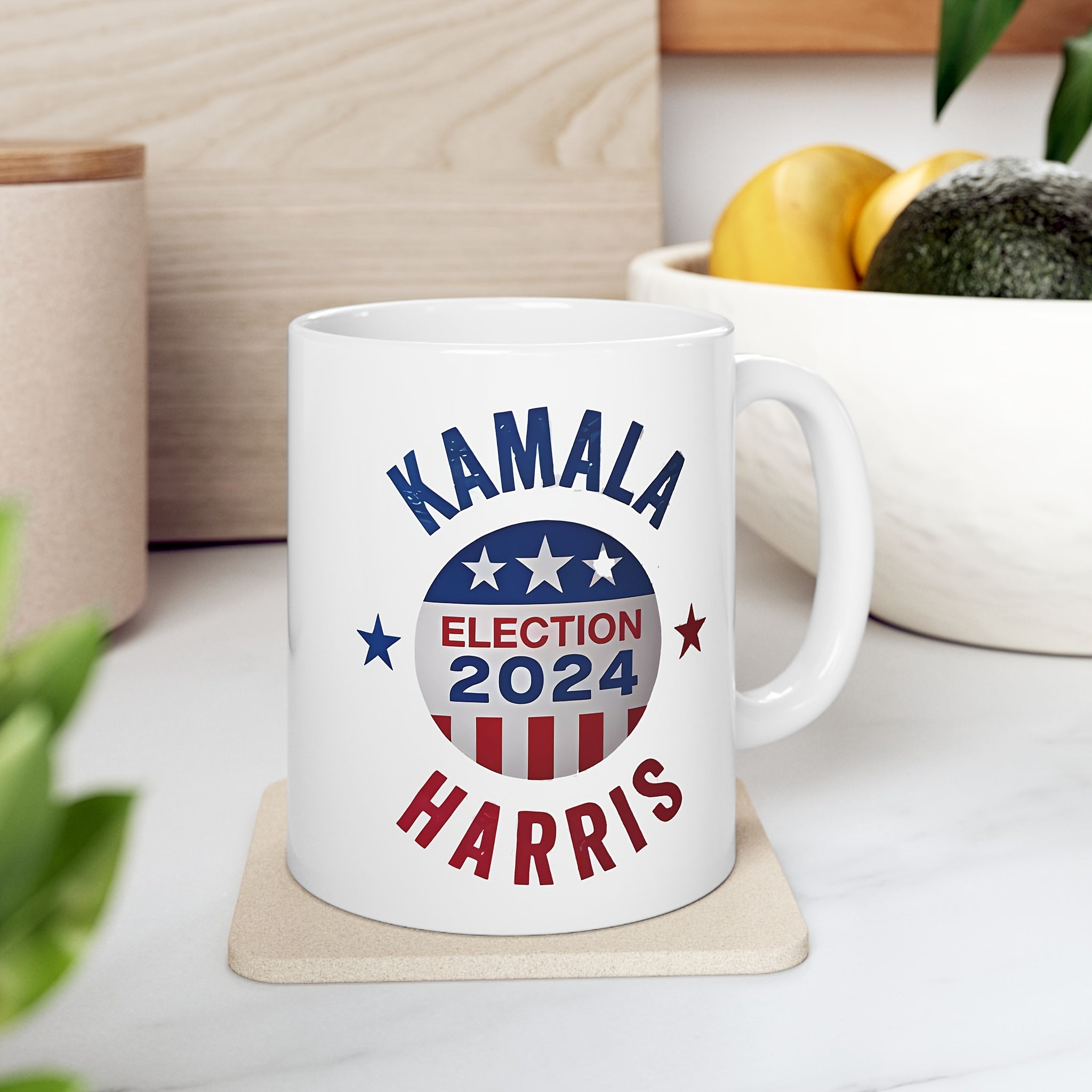 2024 Election Kamala Harris Ceramic Coffee Mug Supporter Keepsake Patriotic Collectible