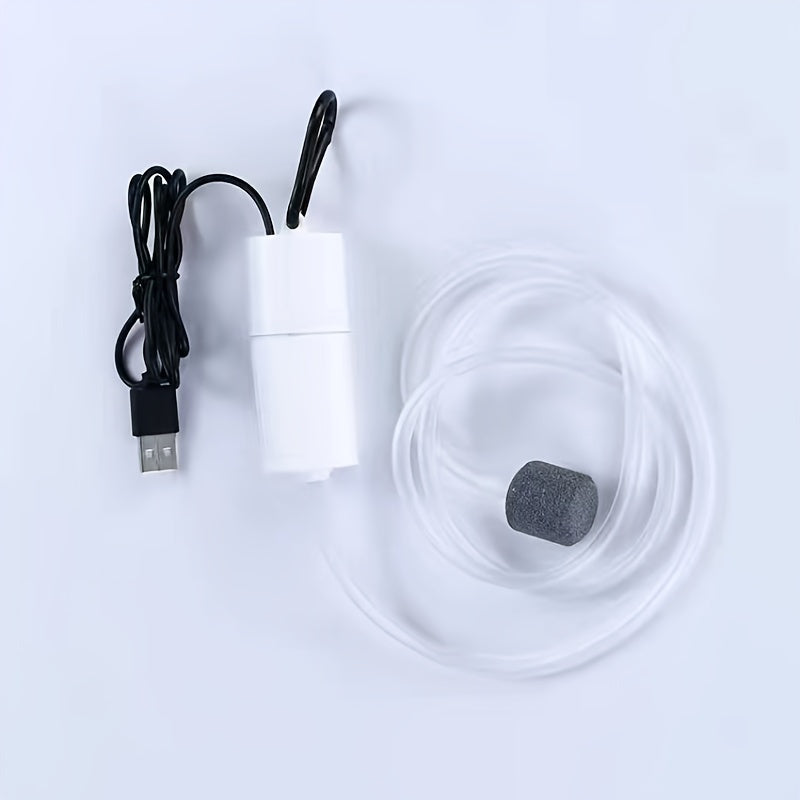 Fish Tank Oxygen Pump for Aquarium, Quiet, USB Powered, Outdoor Use
