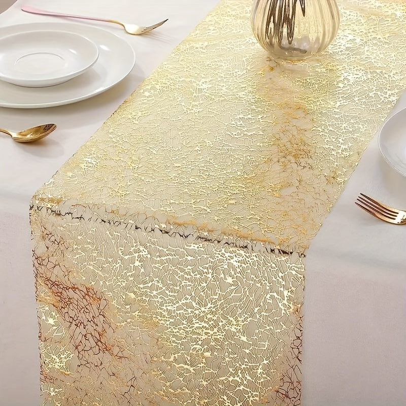 Gold Sequin Table Runner for Special Occasions