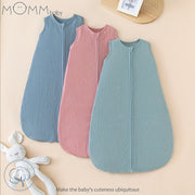 Kids Wearable Blanket with Double Zipper, Wrinkled Cotton, All Seasons