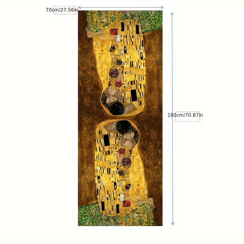 Печать искусства поцелуя Клима Шарф из кашемира с длинными кисточками зимний платок цифровая печать