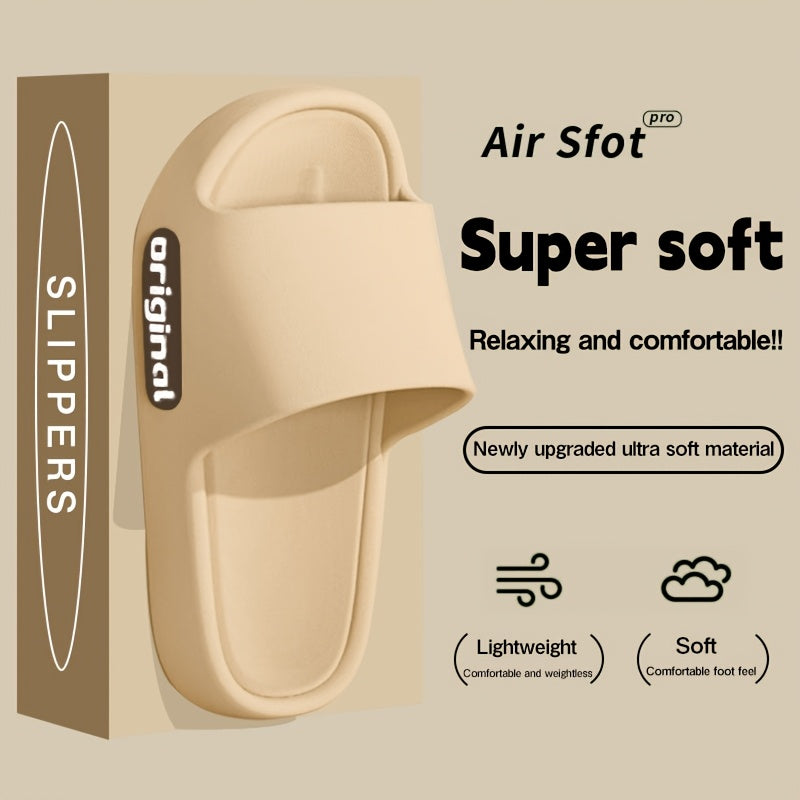 Men Women EVA Non-Slip House and Beach Slippers Minimalist Striped