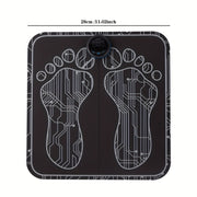 Rechargeable EMS Massage Mat with 6 Modes and Adjustable Intensity for Home Use