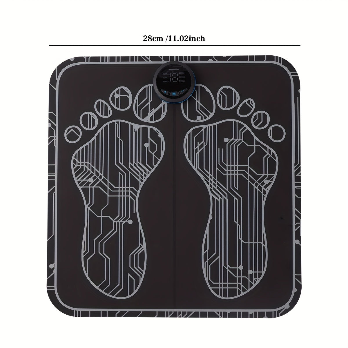 Rechargeable EMS Massage Mat with 6 Modes and Adjustable Intensity for Home Use