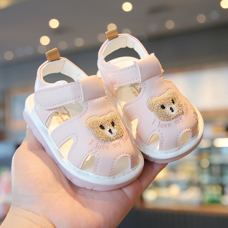 Children's Toddler Girls Boys Sound Effects Cartoon Bear Breathable Non-slip Sneakers