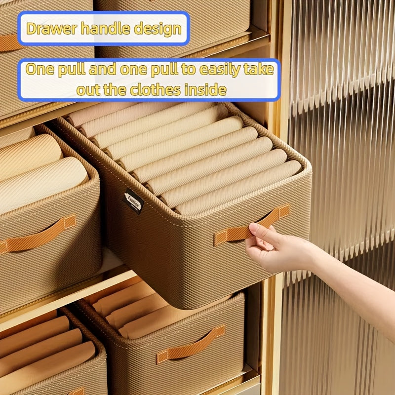 Многофункциональная складная корзина для хранения с ручкой для организации одежды, одеял и экономии места в шкафах, спальнях и общежитиях. Практичный помощник для хранения в доме.