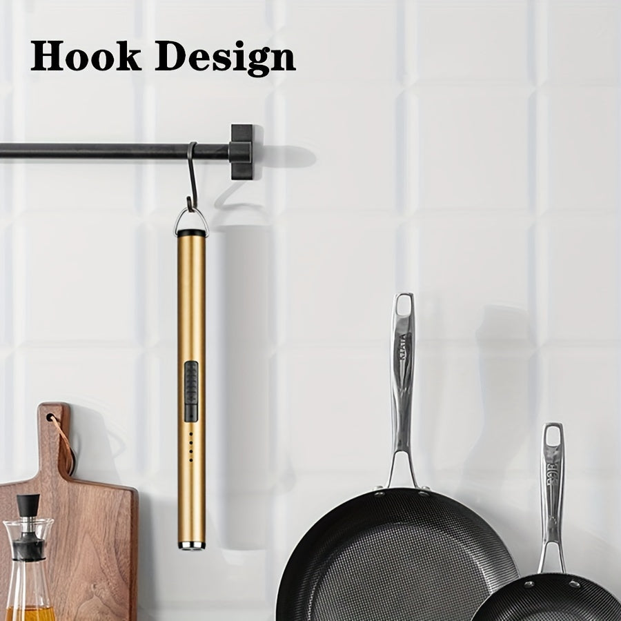 Qayta to'ldiriladigan elektr arc yondirg'ich, shamolsiz gaz pechka, sham, BBQ, sayohat, ochiq havoda foydalanish uchun