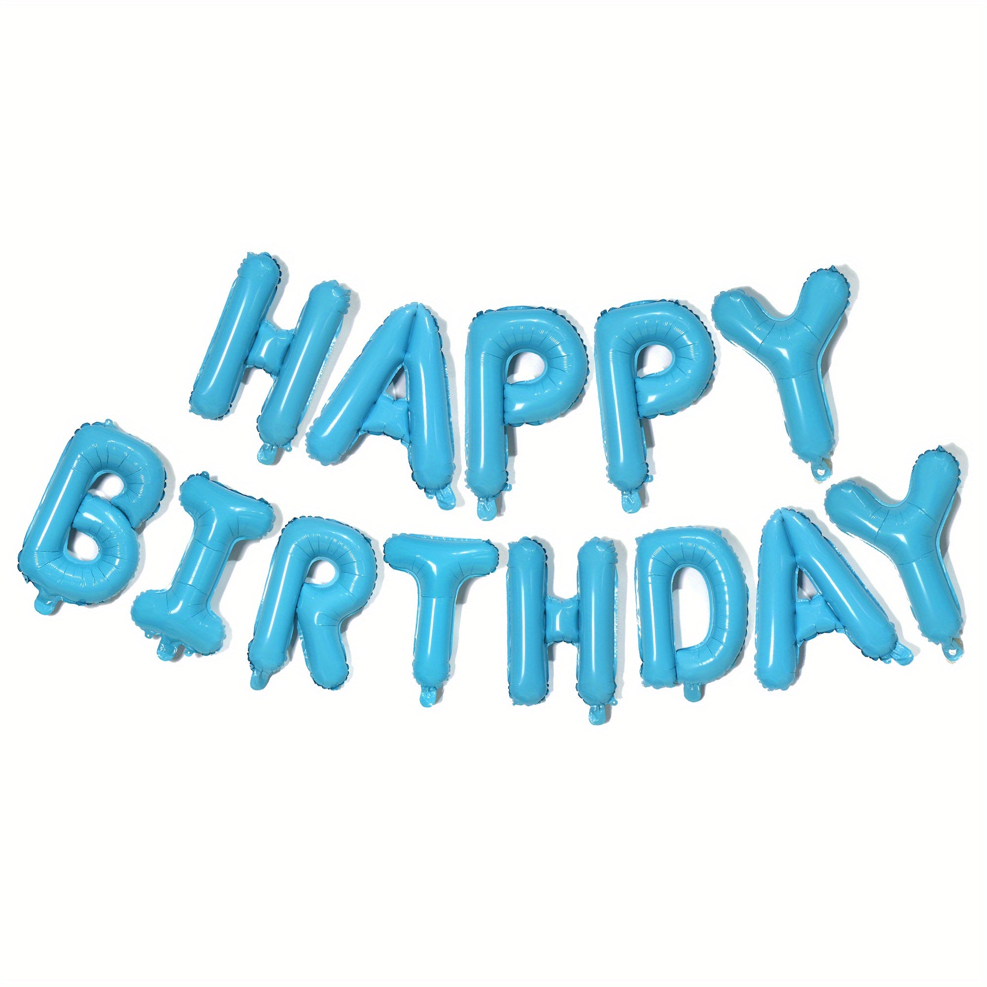 16-Inch Happy Birthday Letter Balloon Set Aluminum Film Party Decorations