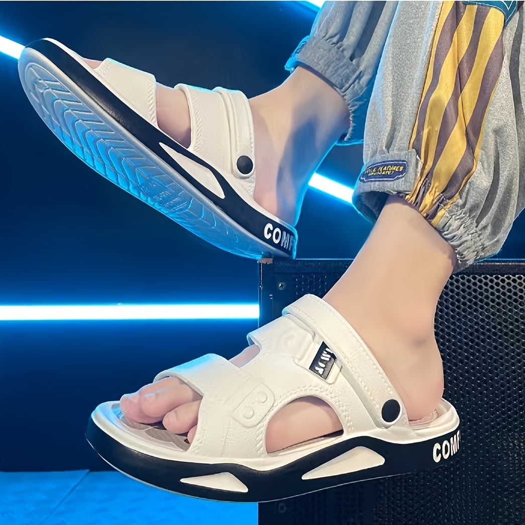 Мужские EVA пляжные сандалии Нескользящие Быстро сохнущие Открытые носки Легко надеваются Летние для дома и улицы