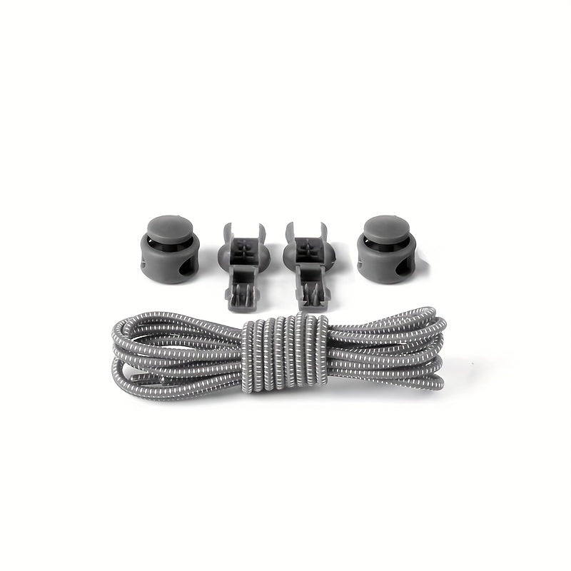 No-Tie Elastic Shoelaces for Sneakers, 12 Colors, Quick Lock, Stretchy