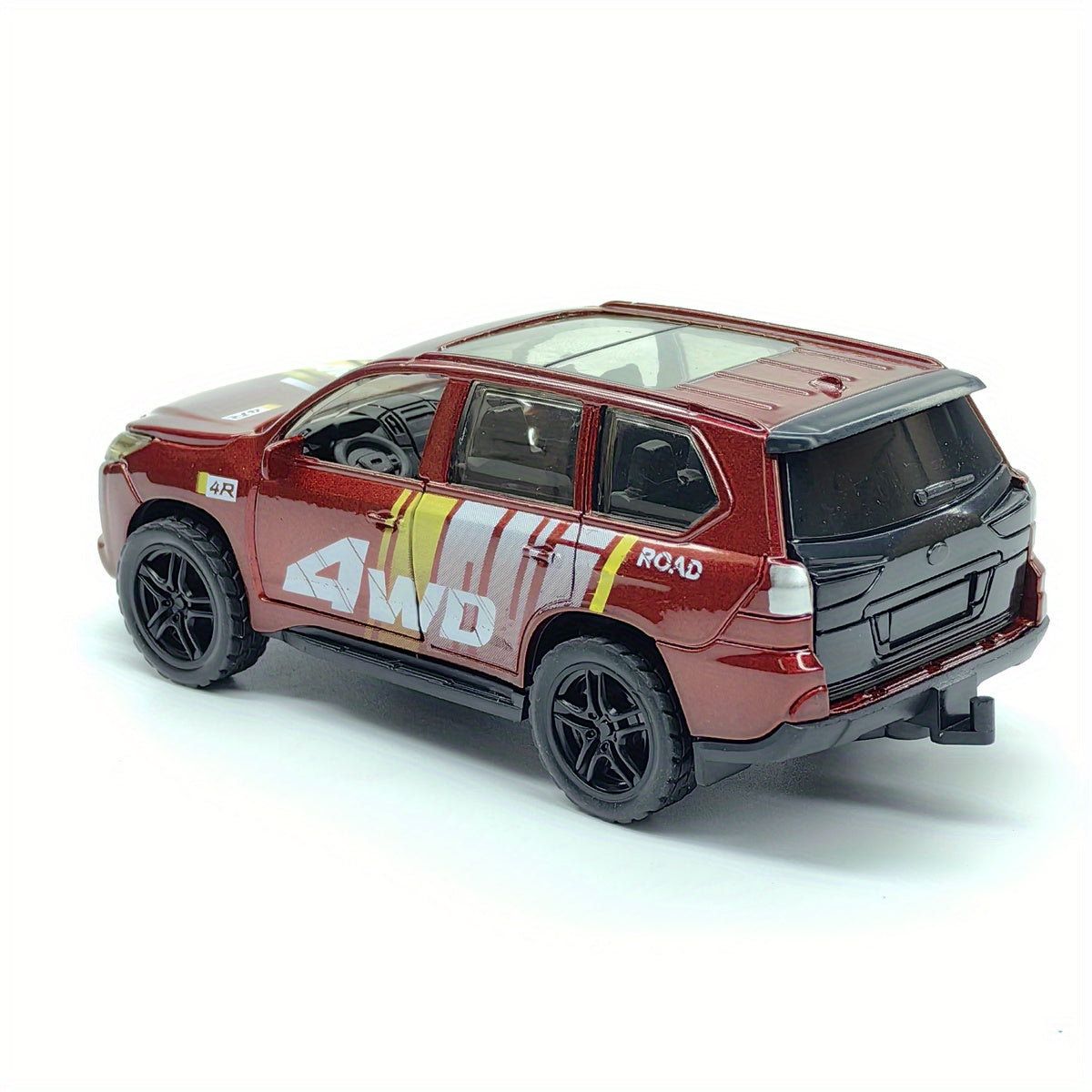 Coche de juguete de aleación verde para todoterreno con puertas que se abren para niños y coleccionistas