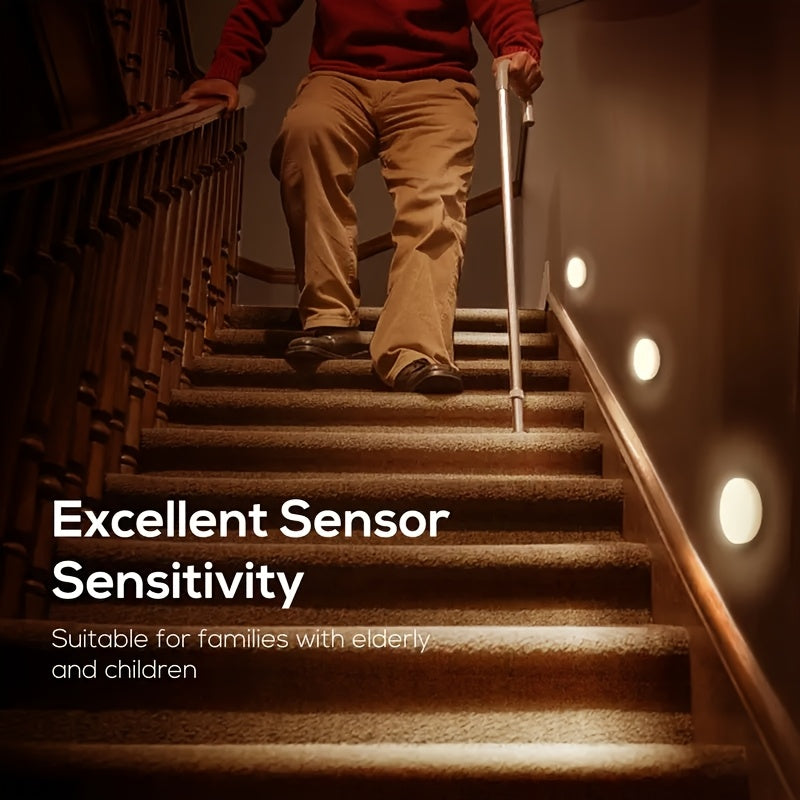 Умкая светодиодная ночная лампа с автоматическим сенсором для шкафа, гардероба, коридора, лестницы, прикроватная