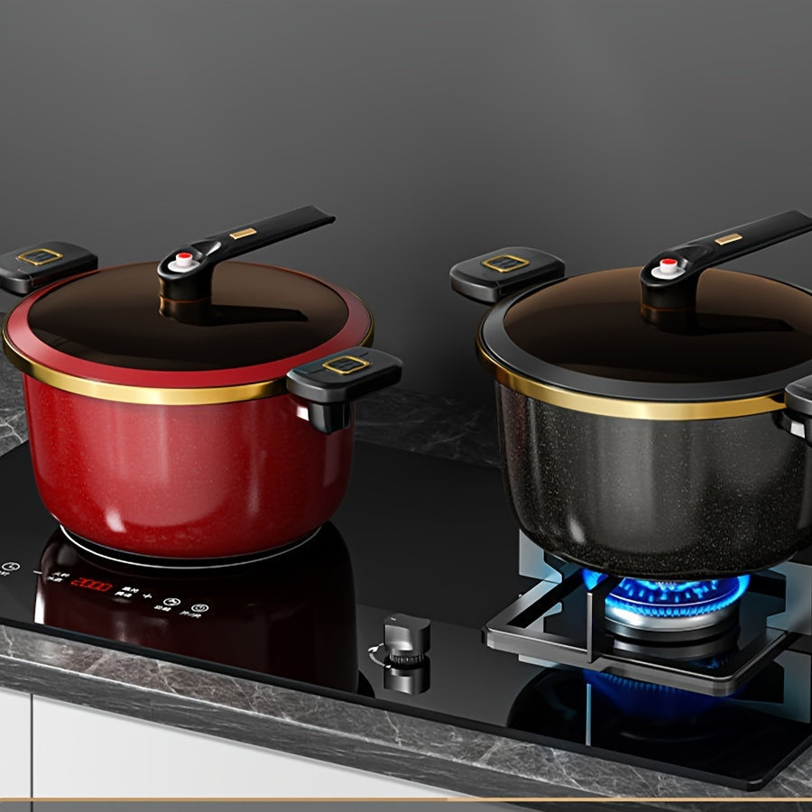 Enamel Cast Iron Soup Pot Large Capacity Slow Cooker Induction Compatible