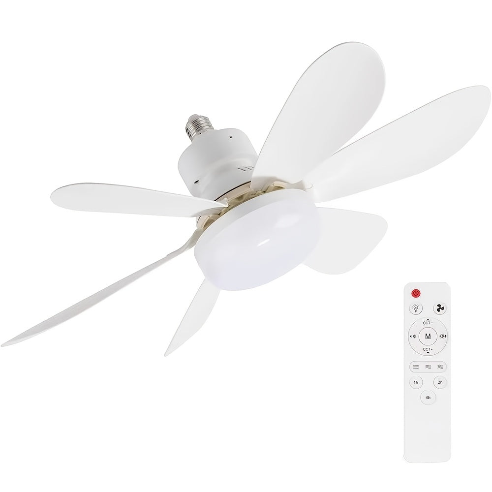 NONZHU LED Chandal Fan Yoritgich Komplekti, 3-Rangli Iliq Oq, Sovuq Oq, Dimmable, Havo Almashinuvi, E27 Poyafzali, Katta va Kichik Hajmda, Turli Xonalar uchun.