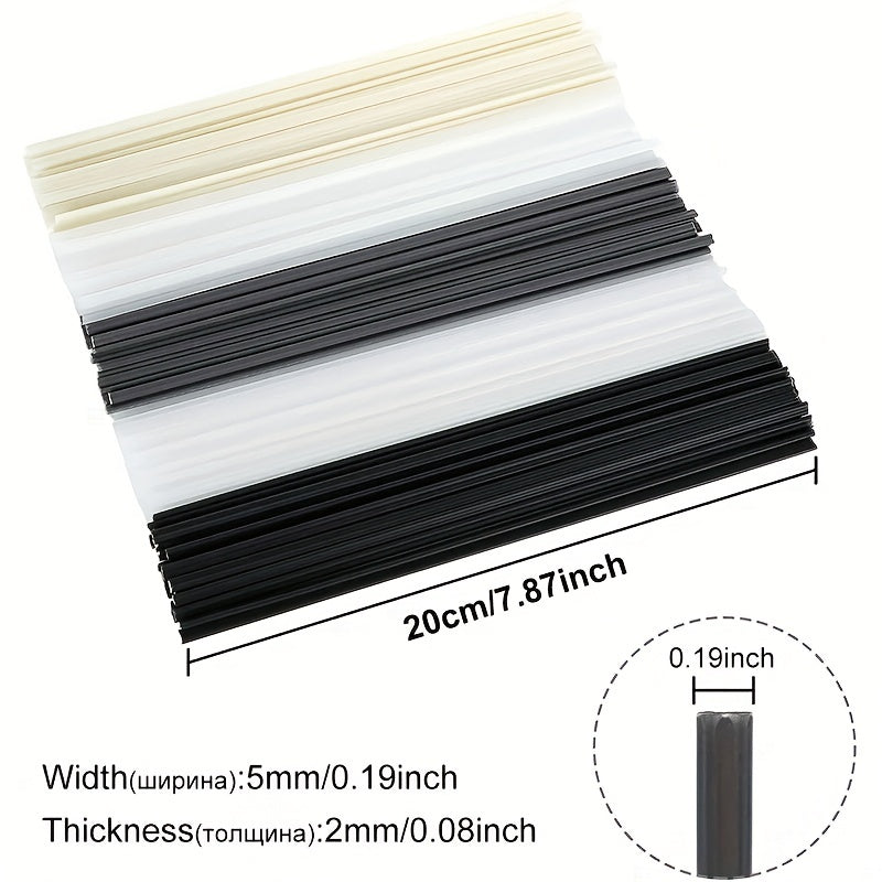 Набор пластиковых сварочных стержней 52 шт. для ремонта автомобильных бамперов, электродов, пайки